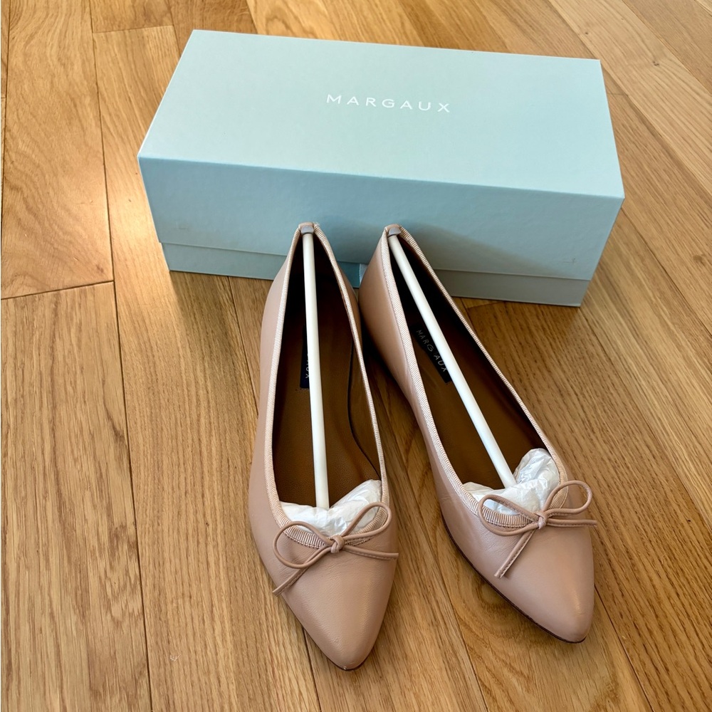 Margaux Blush Flats with Bow